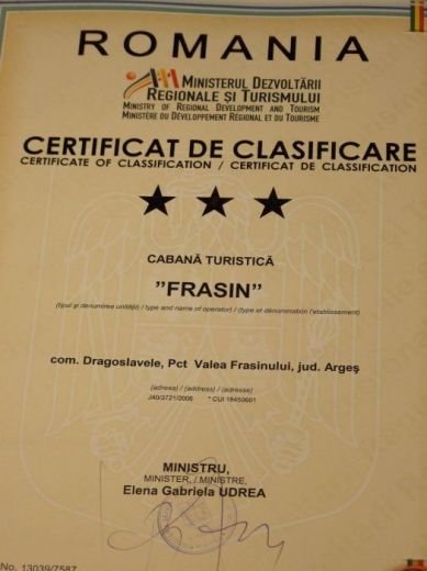 Cabana Frasin, Dragoslavele